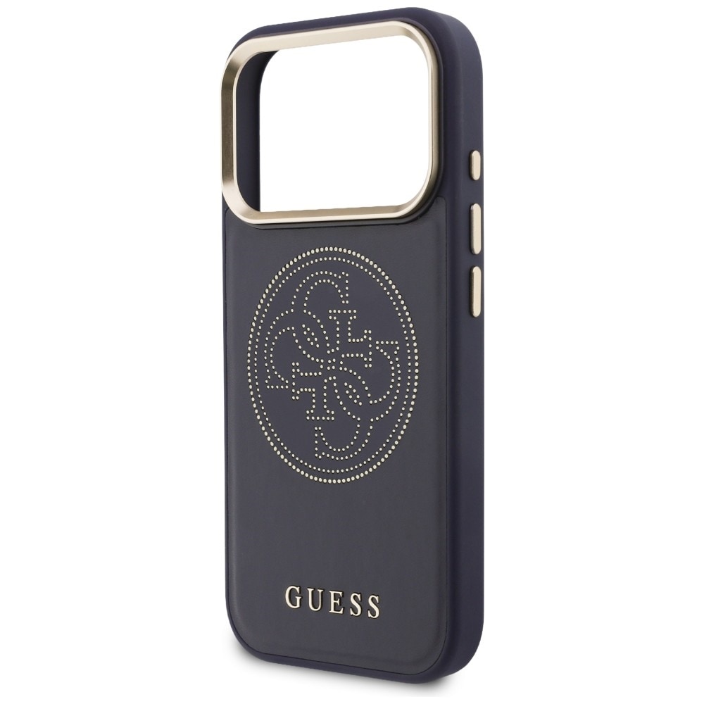 Guess Perforeret 4G MagSafe-etui til iPhone 17 Pro Max - blå
