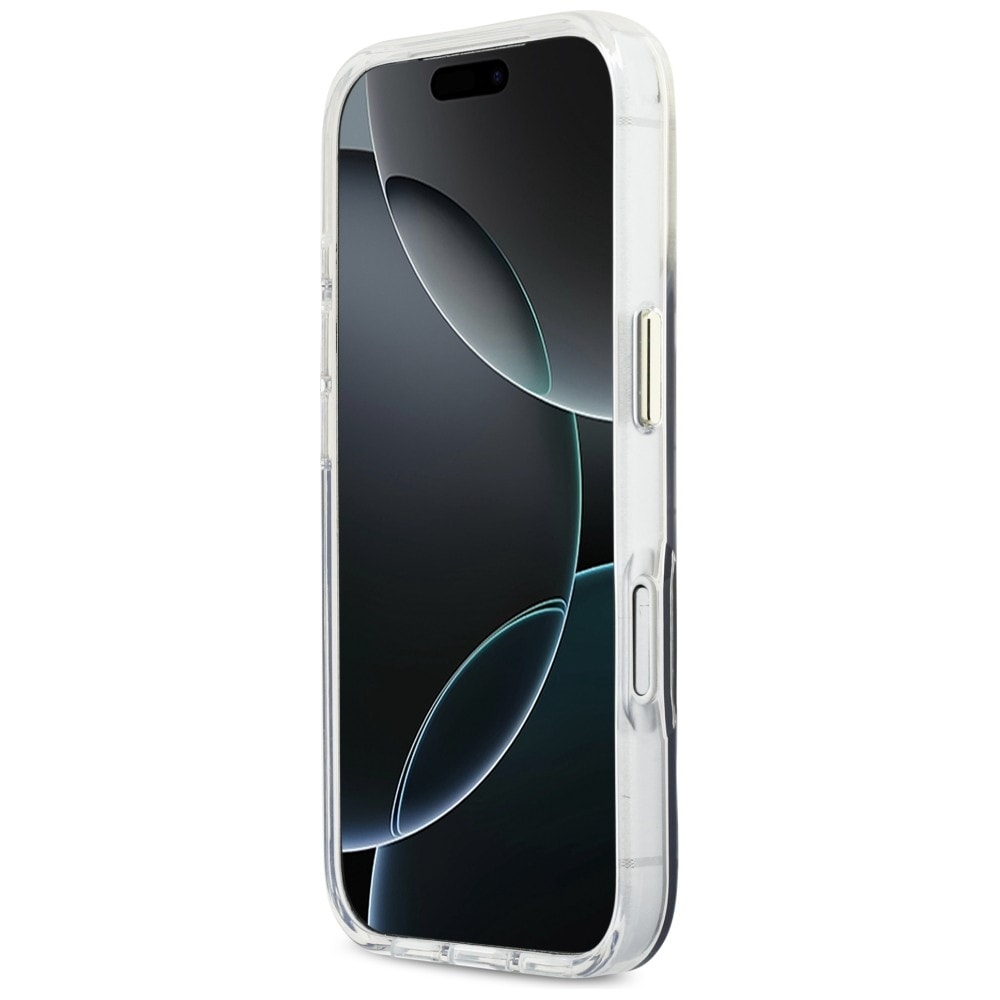 Guess IML Gradient Script MagSafe-fodral i metall för iPhone 17 Pro Max - Svart