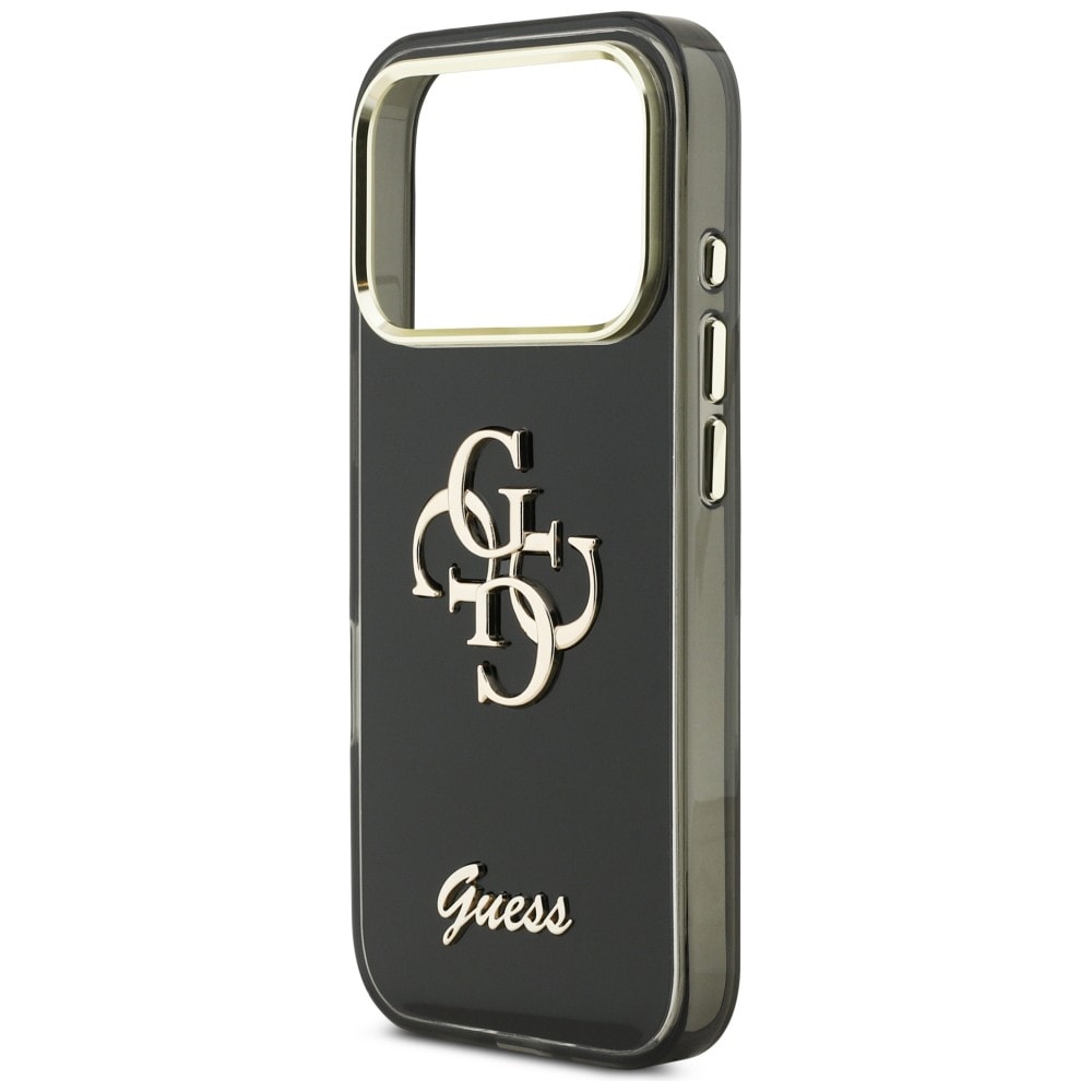 Guess IML 4G Script Metal-etui til iPhone 17 Pro - sort