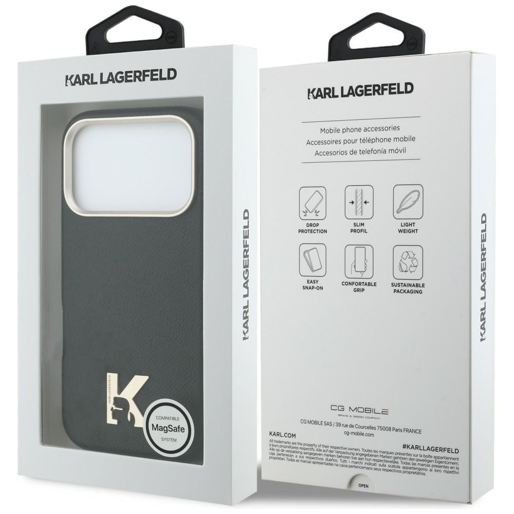 Karl Lagerfeld Karl Head Logo MagSafe-fodral för iPhone 17 Pro - Svart
