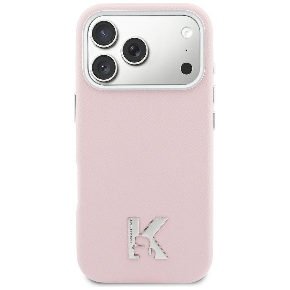 Karl Lagerfeld Karl Head Logo MagSafe-fodral för iPhone 17 - Rosa