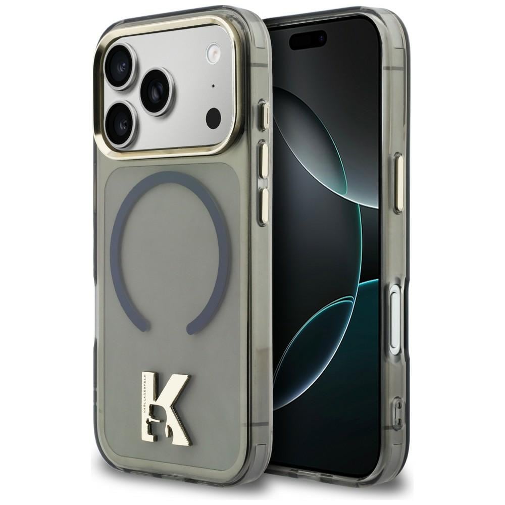 Karl Lagerfeld IML K Head Logo MagSafe-fodral för iPhone 17 Pro - Svart