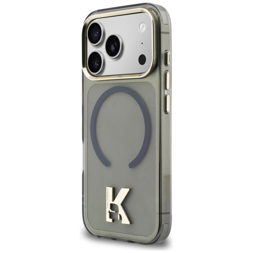 Karl Lagerfeld IML K Head Logo MagSafe-etui til iPhone 17 Pro - Sort