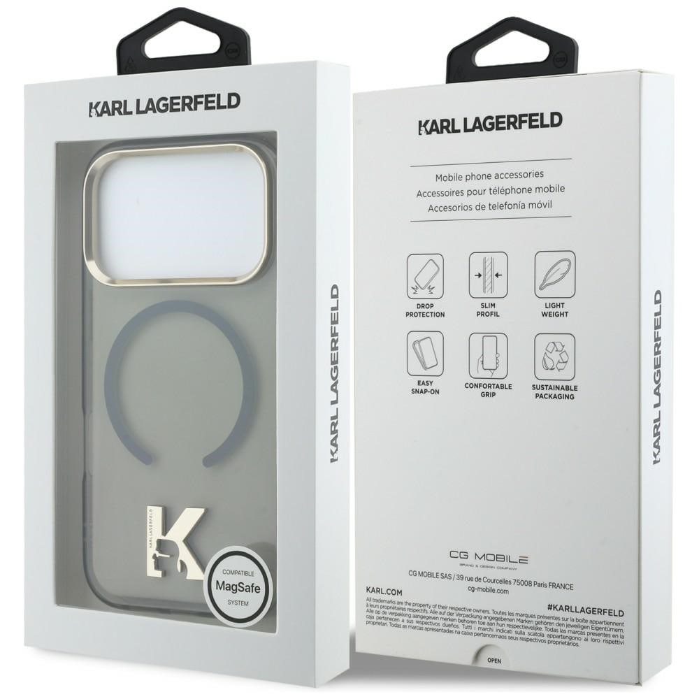 Karl Lagerfeld IML K Head Logo MagSafe-etui til iPhone 17 Pro - Sort
