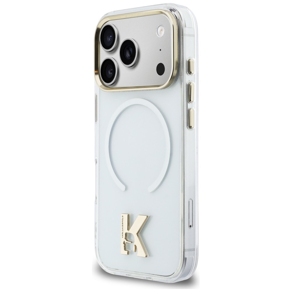 Karl Lagerfeld IML K Head Logo MagSafe-fodral för iPhone 17 Pro - Klar