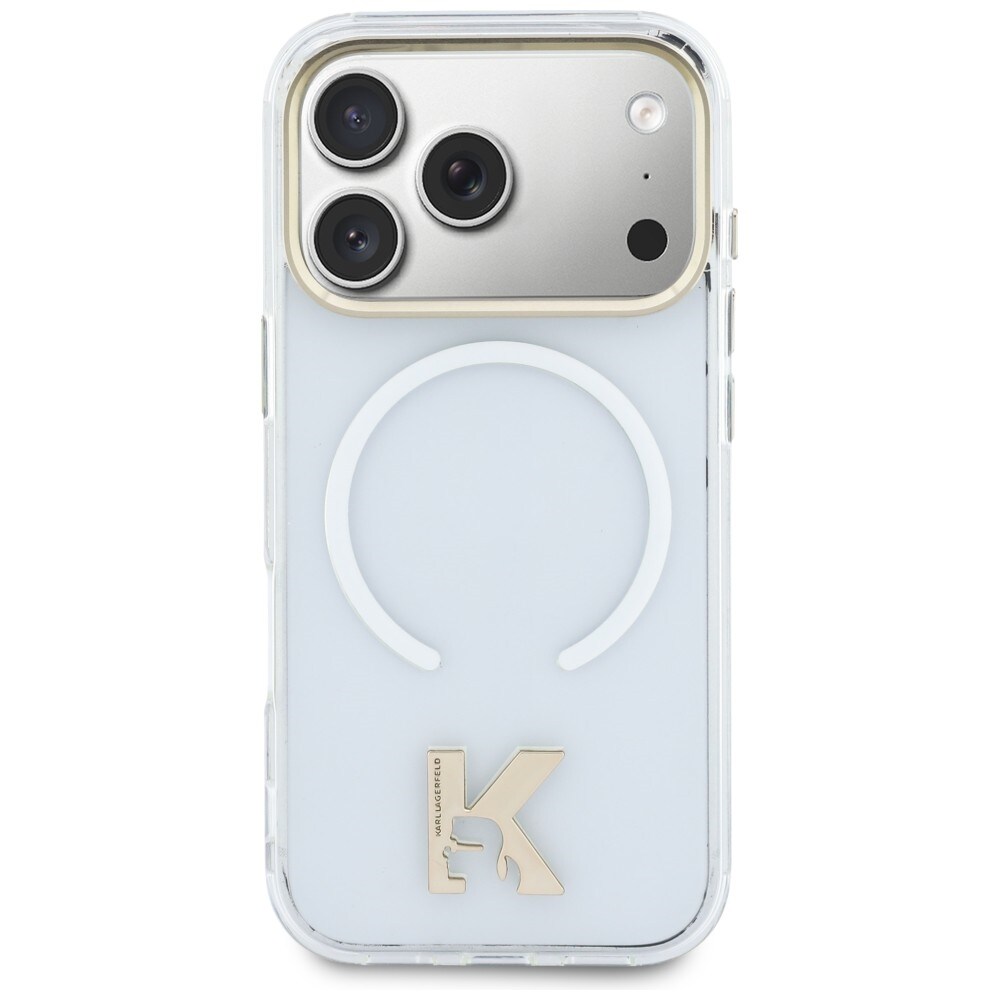 Karl Lagerfeld IML K Head Logo MagSafe-fodral för iPhone 17 Pro - Klar