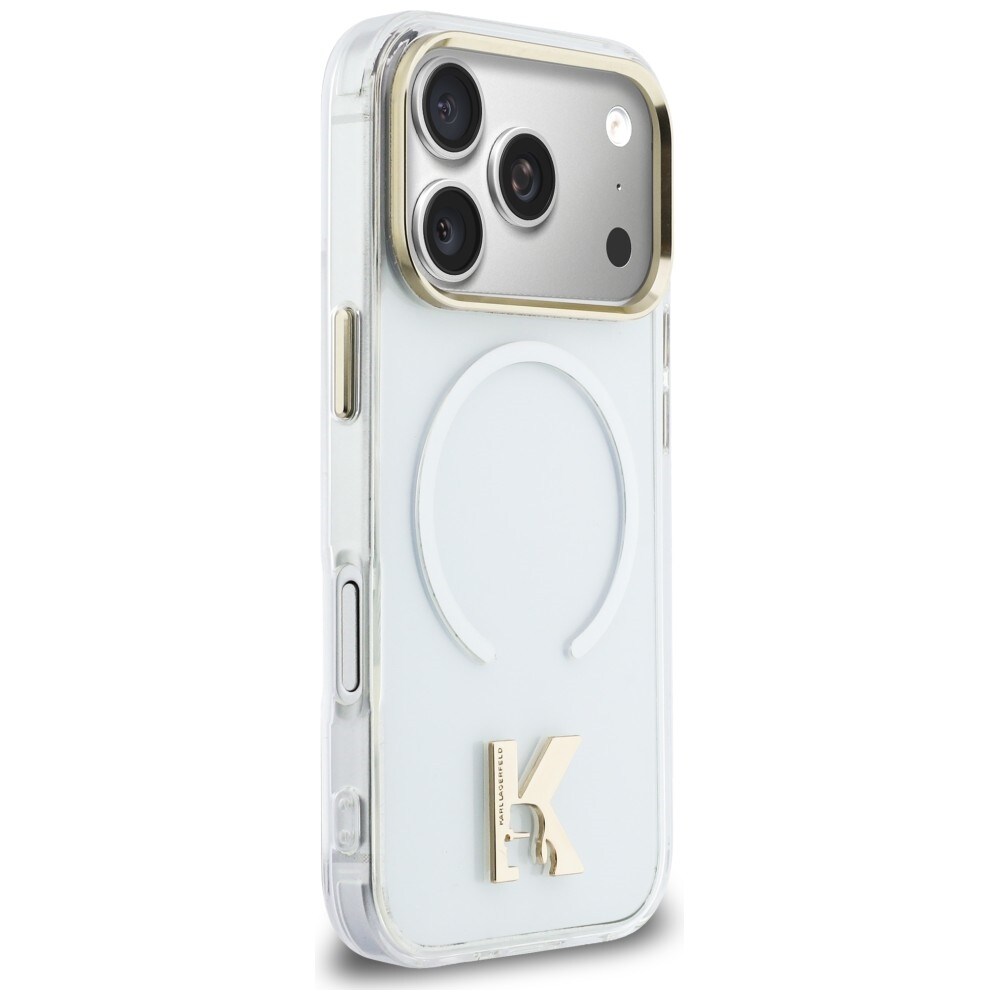 Karl Lagerfeld IML K Head Logo MagSafe-fodral för iPhone 17 Pro - Klar