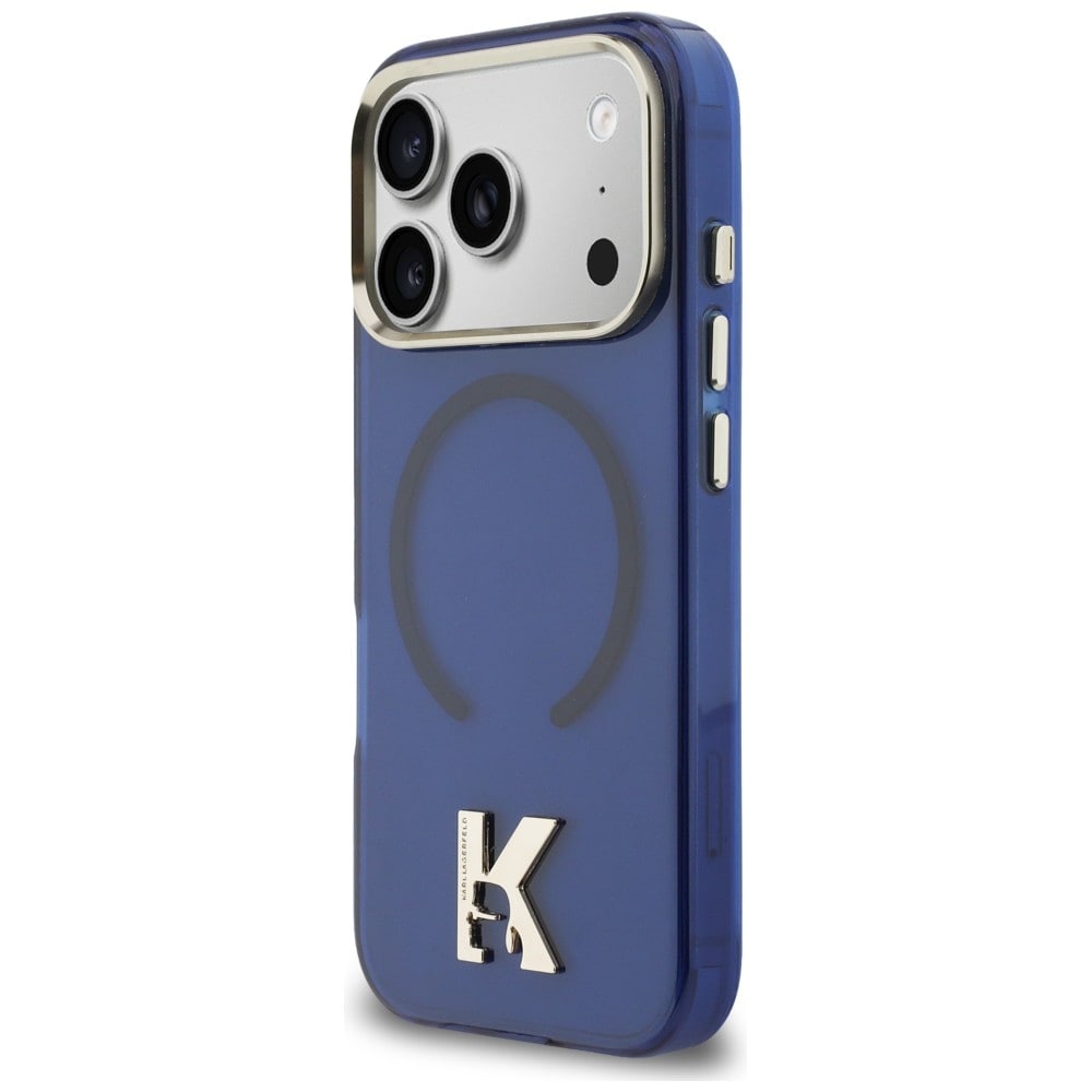 Karl Lagerfeld IML K Head Logo MagSafe-fodral för iPhone 17 Pro - Blå