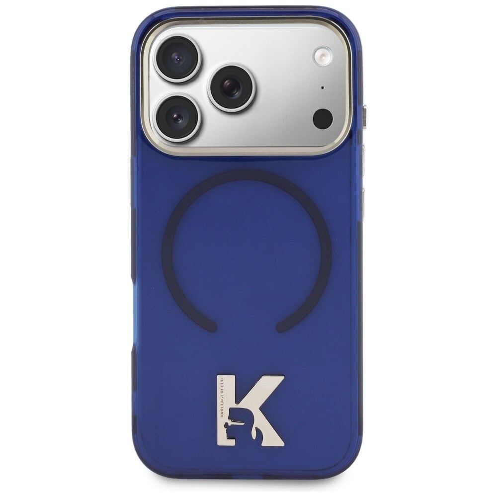 Karl Lagerfeld IML K Head Logo MagSafe-fodral för iPhone 17 Pro - Blå