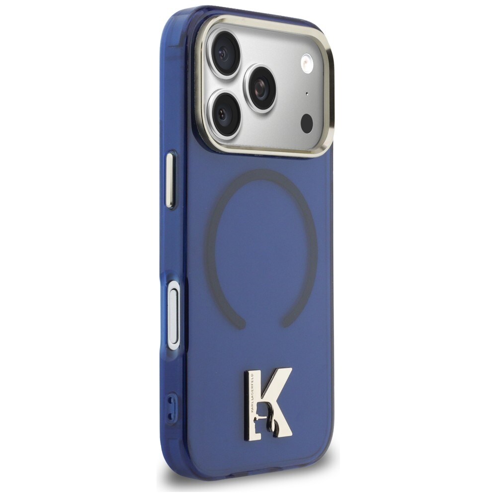 Karl Lagerfeld IML K Head Logo MagSafe-fodral för iPhone 17 Pro - Blå