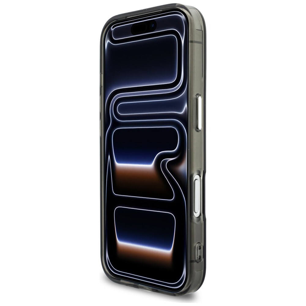 Karl Lagerfeld IML KL Script Logo MagSafe-fodral för iPhone 17 Pro - Svart