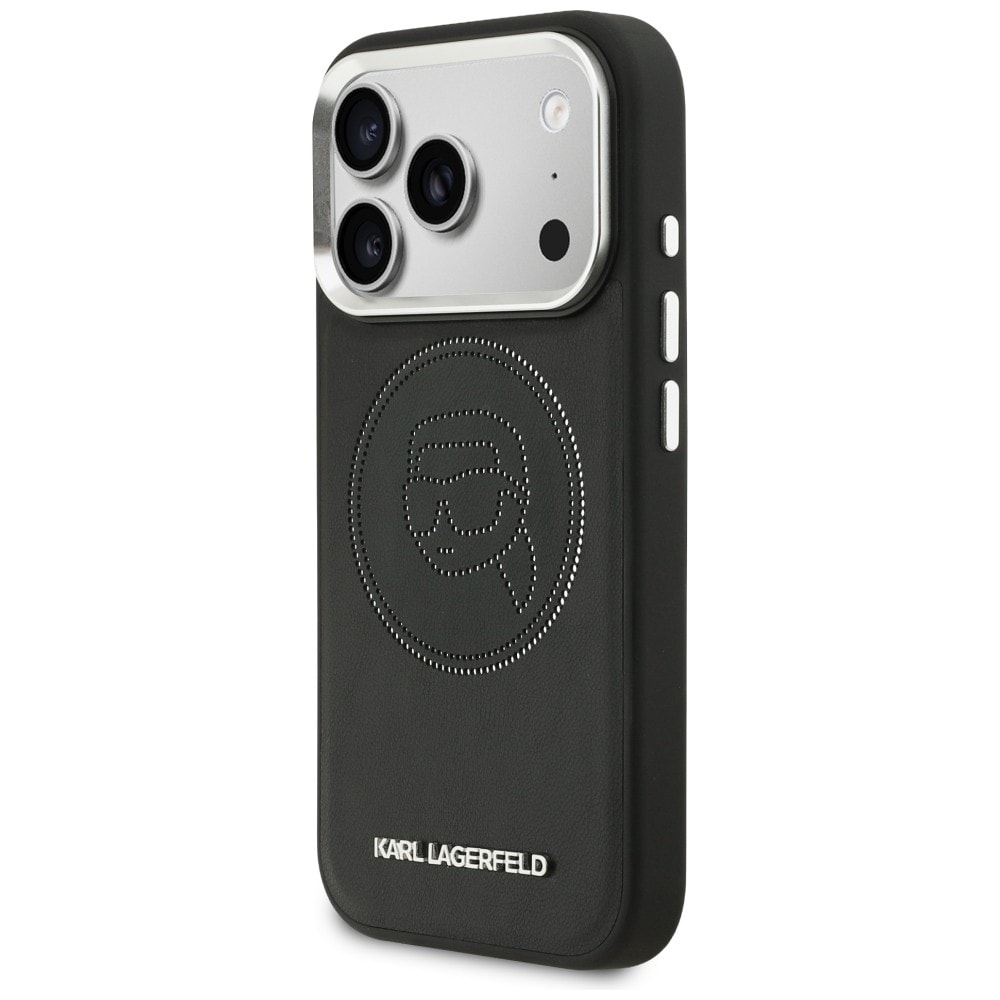Karl Lagerfeld K Head Point Logo MagSafe-fodral för iPhone 17 Pro - Svart