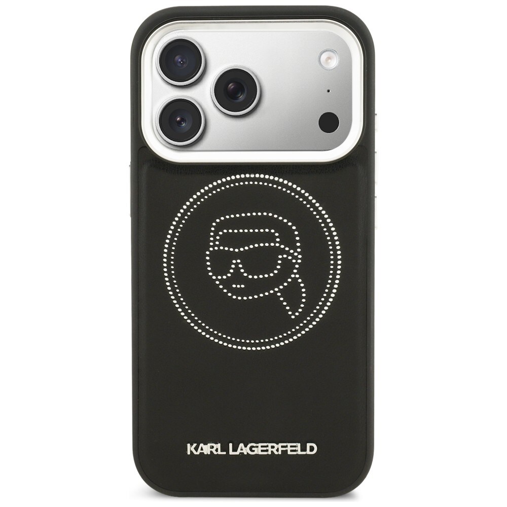 Karl Lagerfeld K Head Point Logo MagSafe-fodral för iPhone 17 Pro - Svart