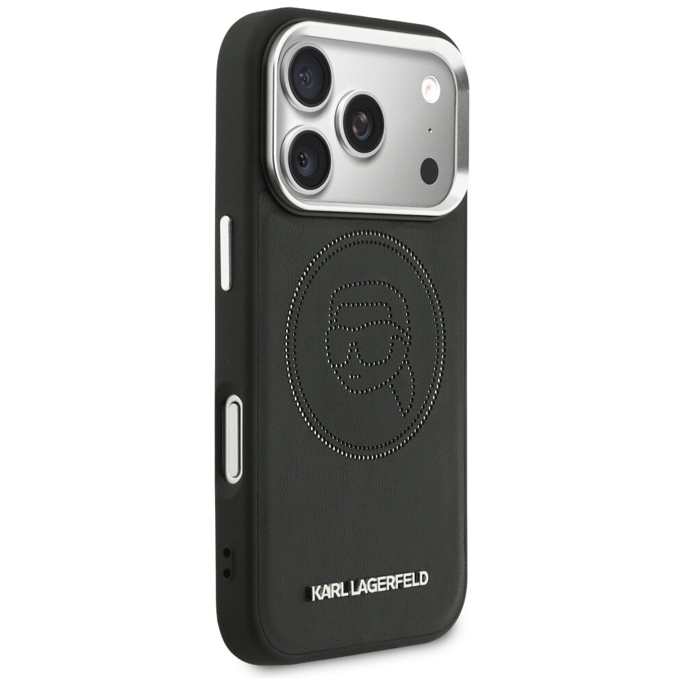Karl Lagerfeld K Head Point Logo MagSafe-fodral för iPhone 17 Pro - Svart
