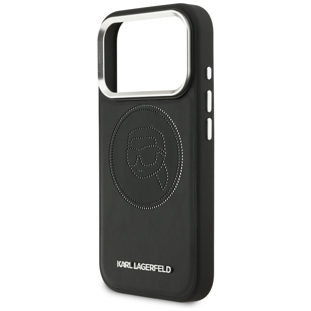 Karl Lagerfeld K Head Point Logo MagSafe-fodral för iPhone 17 Pro - Svart