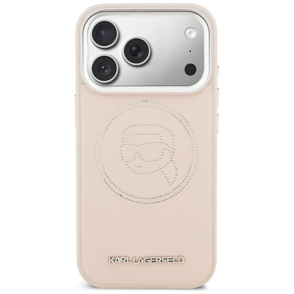 Karl Lagerfeld K Head Point Logo MagSafe-fodral för iPhone 17 Pro - Rosa