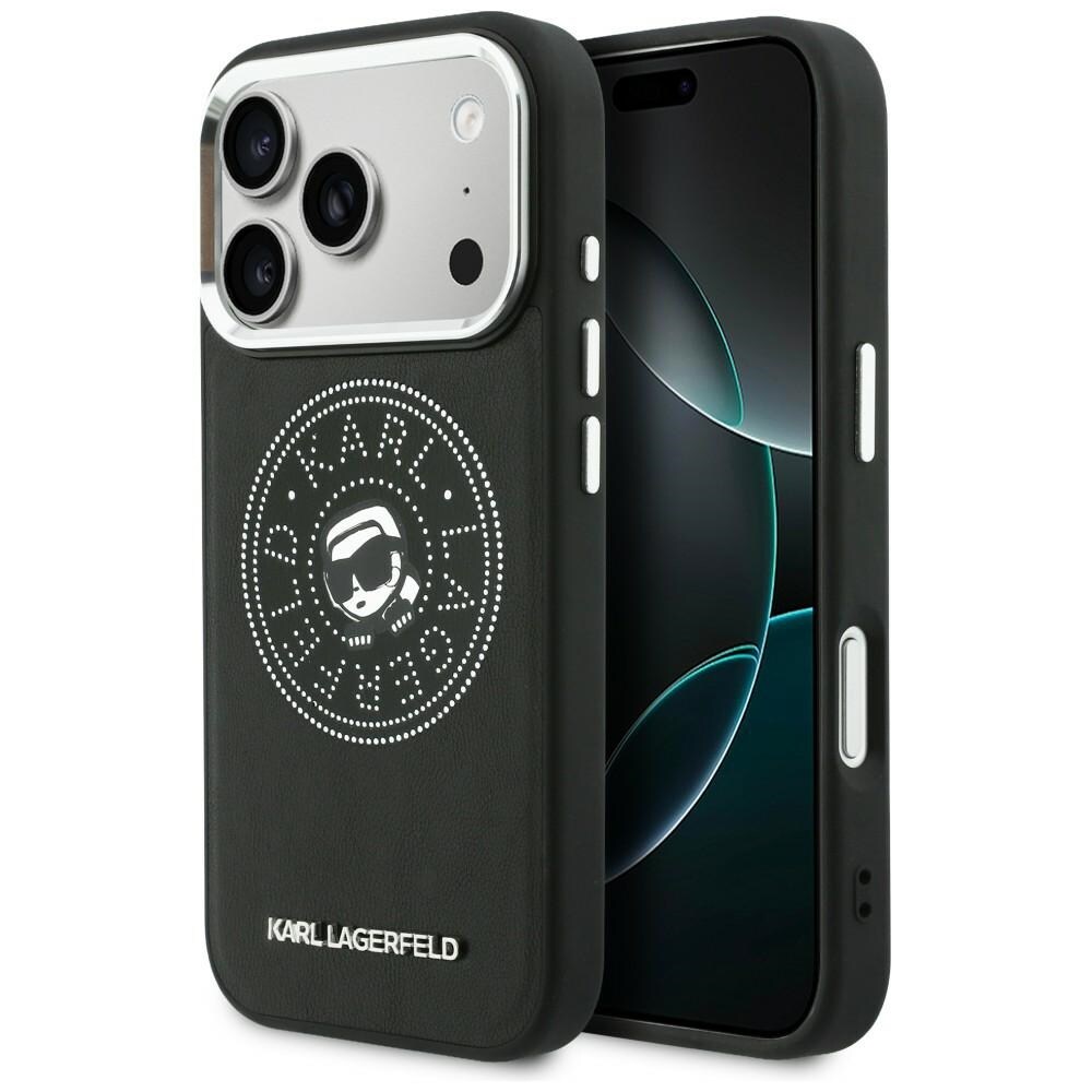 Karl Lagerfeld Point & Karl Sketch MagSafe-fodral för iPhone 17 Pro - Svart