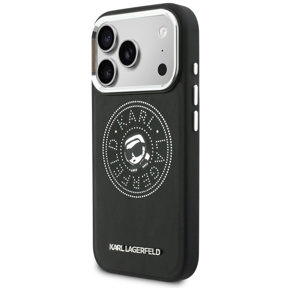 Karl Lagerfeld Point & Karl Sketch MagSafe-fodral för iPhone 17 Pro - Svart