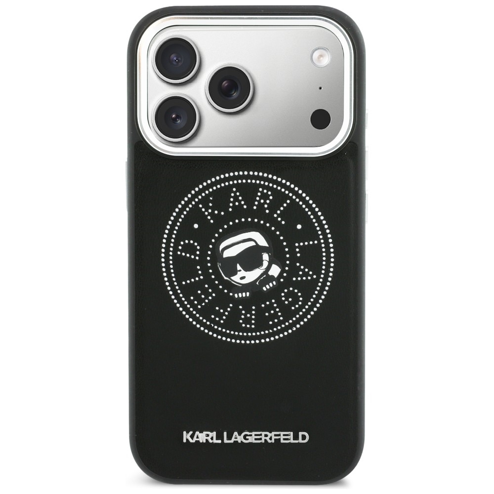 Karl Lagerfeld Point & Karl Sketch MagSafe-fodral för iPhone 17 Pro - Svart