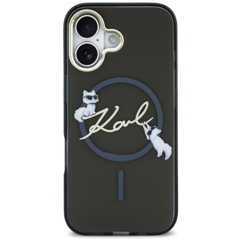 Karl Lagerfeld IML Choupettes Karl Script Logo MagSafe iPhone Air Fodral - Svart