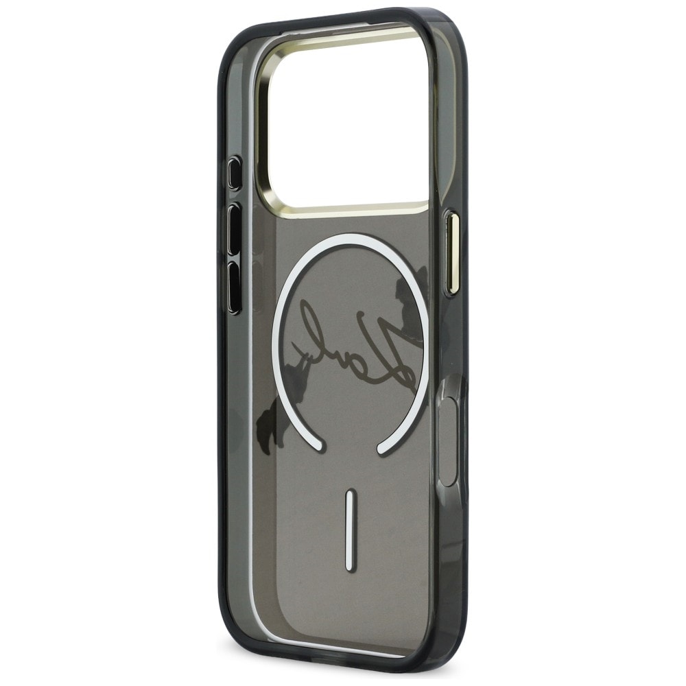 Karl Lagerfeld IML Choupettes Karl Script Logo MagSafe-etui til iPhone 17 Pro - Sort