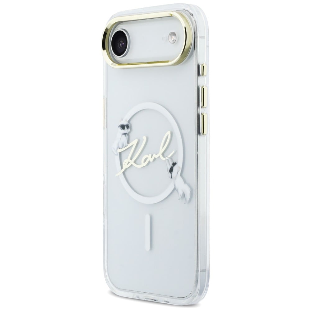 Karl Lagerfeld IML Choupettes Karl Script Logo MagSafe iPhone Air Fodral - Klar