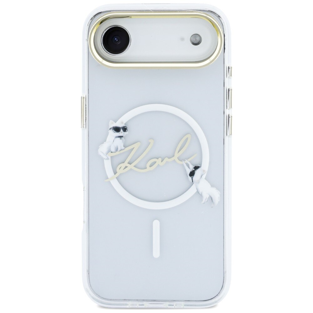 Karl Lagerfeld IML Choupettes Karl Script Logo MagSafe iPhone Air Fodral - Klar