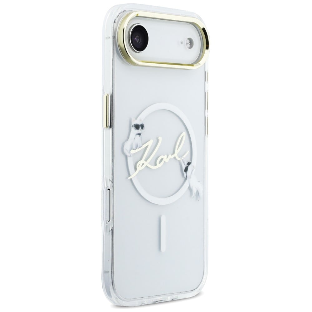 Karl Lagerfeld IML Choupettes Karl Script Logo MagSafe iPhone Air Fodral - Klar