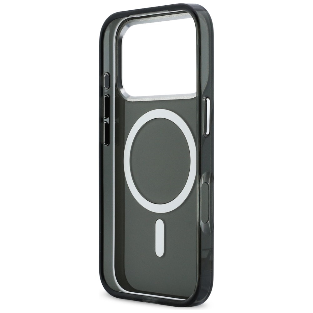 Karl Lagerfeld IML Karl & Choupette Peekaboo Logo MagSafe-fodral för iPhone 17 Pro - Svart