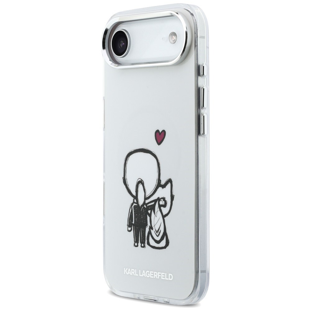 Karl Lagerfeld Karl & Choupette Back MagSafe-fodral för iPhone Air - Klar