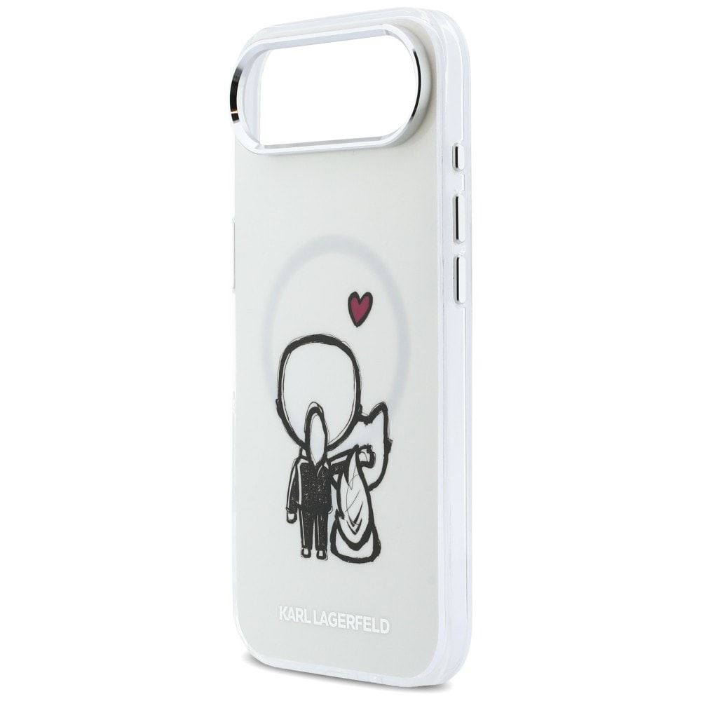 Karl Lagerfeld Karl & Choupette Back MagSafe-fodral för iPhone Air - Klar
