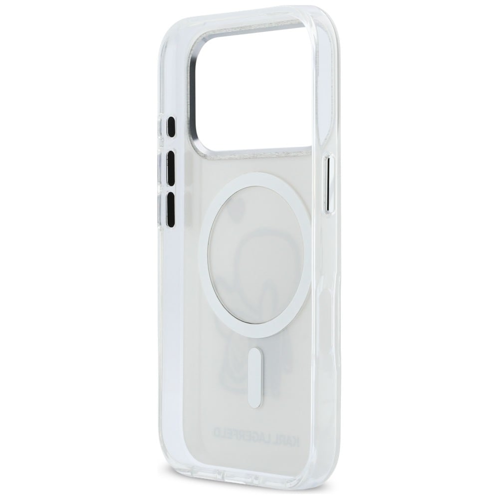 Karl Lagerfeld Karl & Choupette Back MagSafe-fodral för iPhone 17 Pro Max - Klar