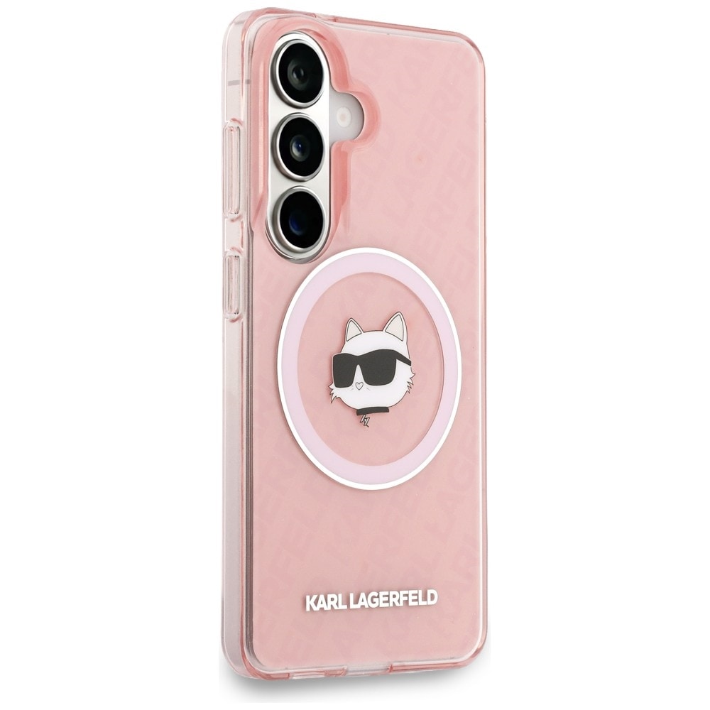 Karl Lagerfeld IML Repeated Choupette MagSafe-fodral för Samsung Galaxy S26 Plus - Rosa