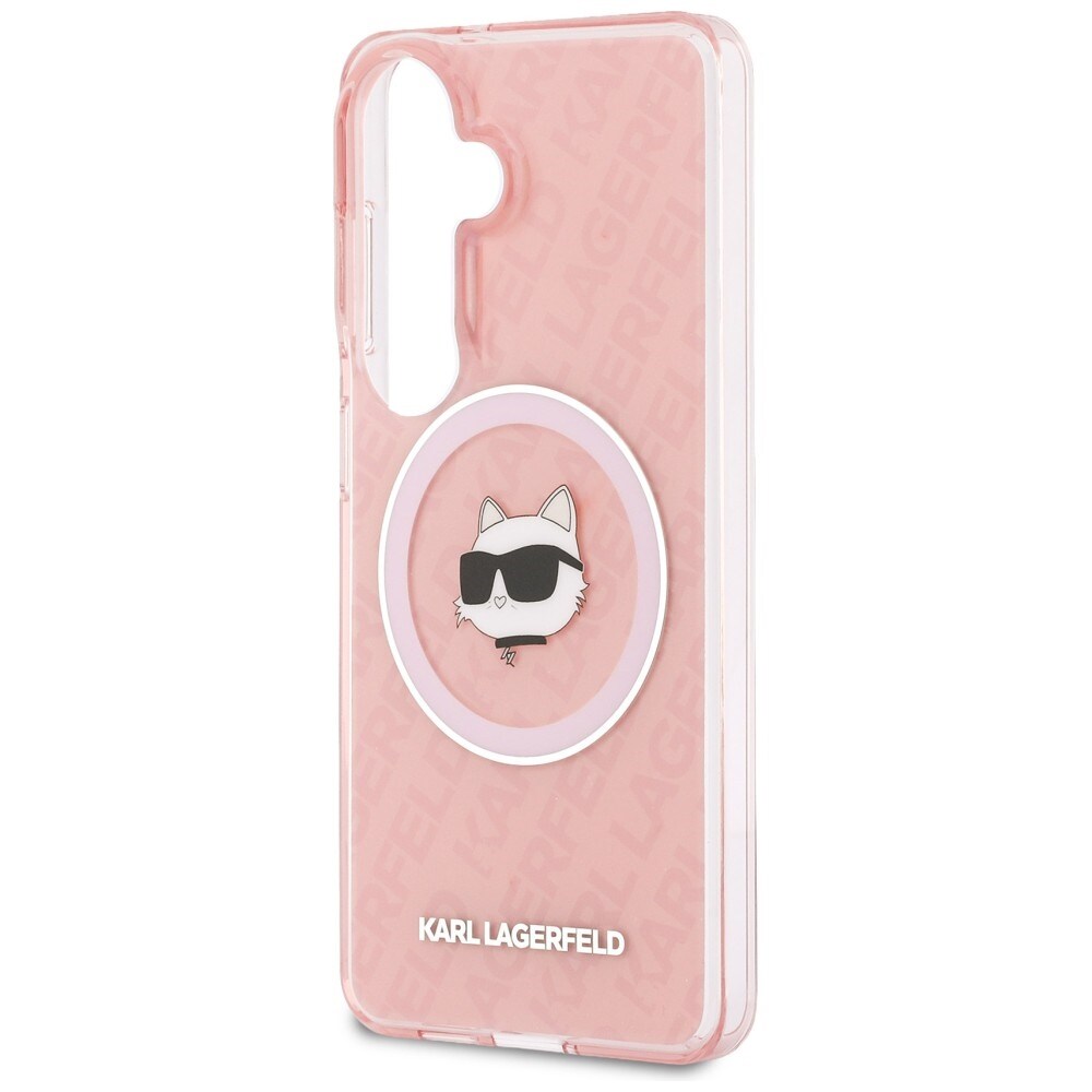 Karl Lagerfeld IML Repeated Choupette MagSafe-fodral för Samsung Galaxy S26 Plus - Rosa
