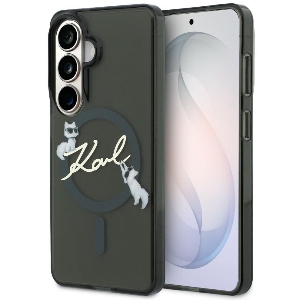 Karl Lagerfeld IML KC Script MagSafe-fodral för Samsung Galaxy S26 - Svart