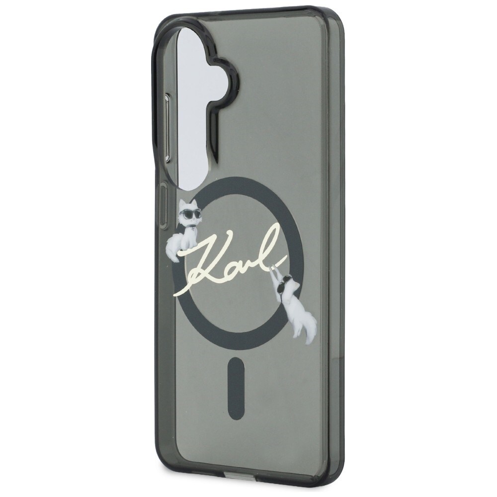 Karl Lagerfeld IML KC Script MagSafe-fodral för Samsung Galaxy S26 - Svart
