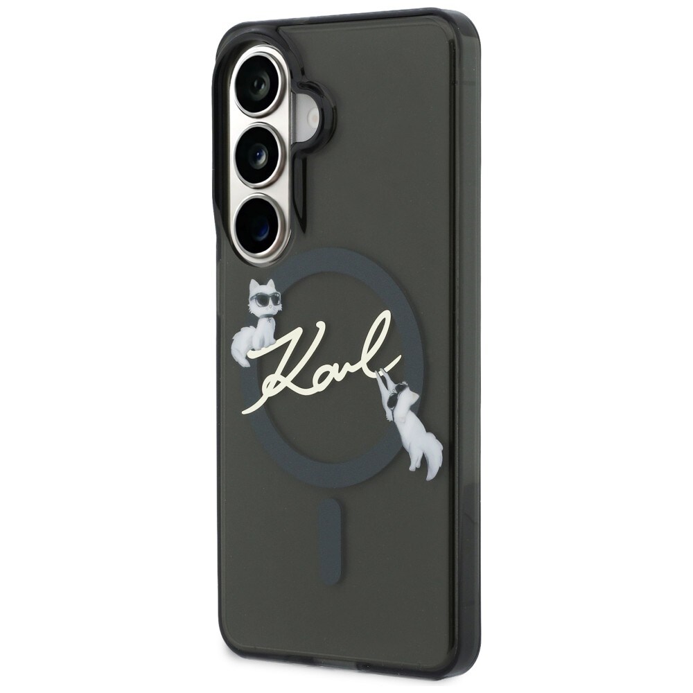 Karl Lagerfeld IML KC Script MagSafe-fodral för Samsung Galaxy S26 Plus - Svart
