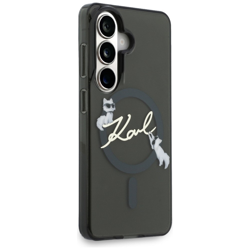 Karl Lagerfeld IML KC Script MagSafe-fodral för Samsung Galaxy S26 Plus - Svart