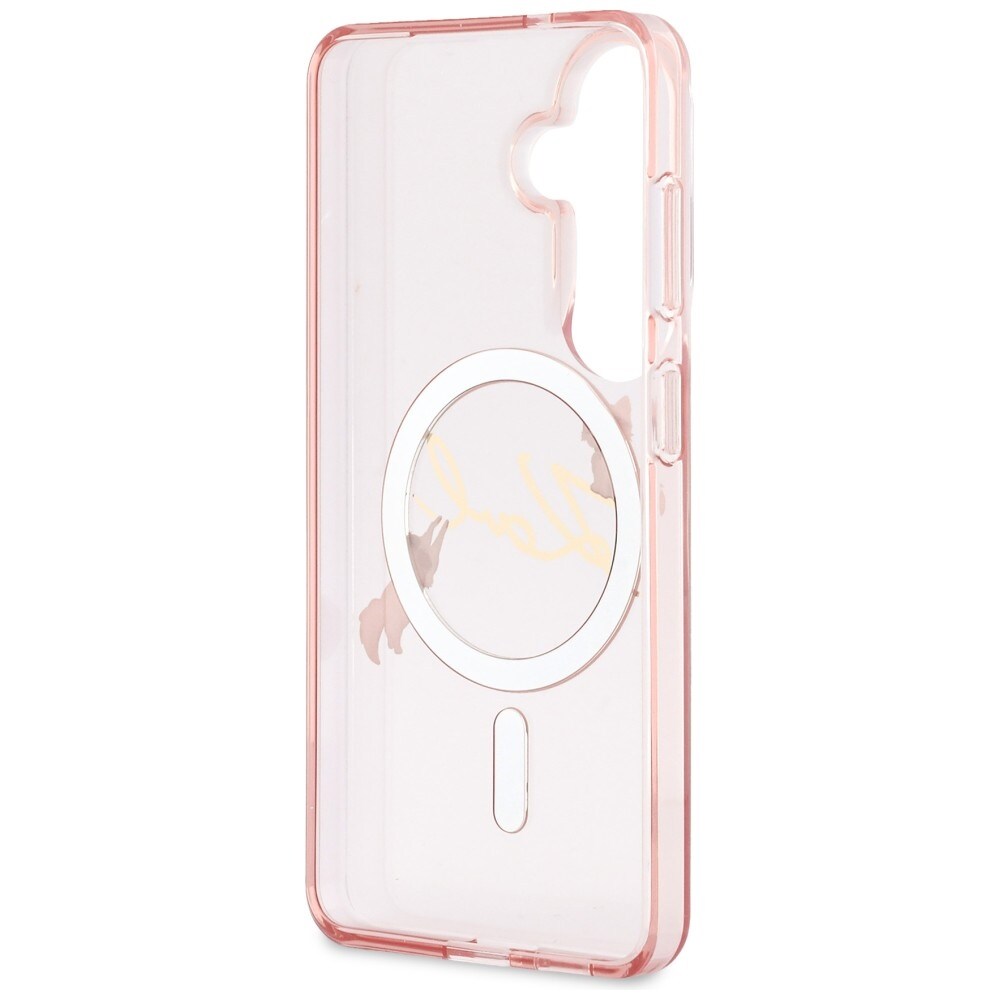 Karl Lagerfeld IML KC Script MagSafe-fodral för Samsung Galaxy S26 - Rosa