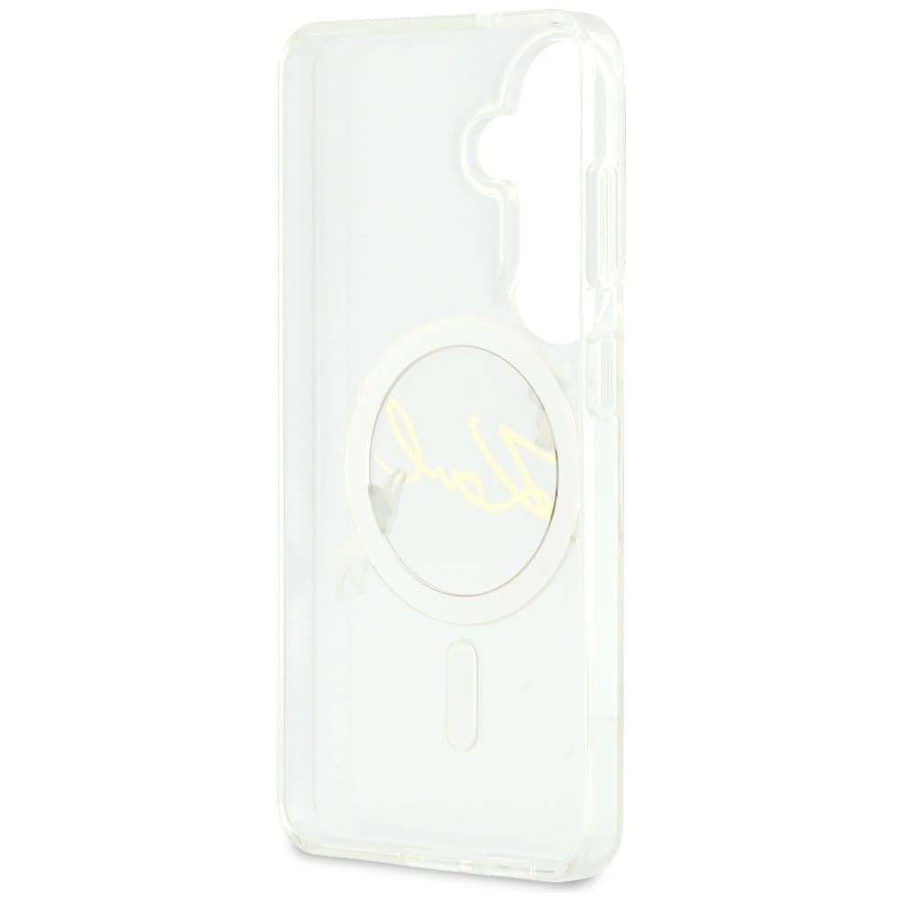 Karl Lagerfeld IML KC Script MagSafe-fodral för Samsung Galaxy S26 Plus - Transparent