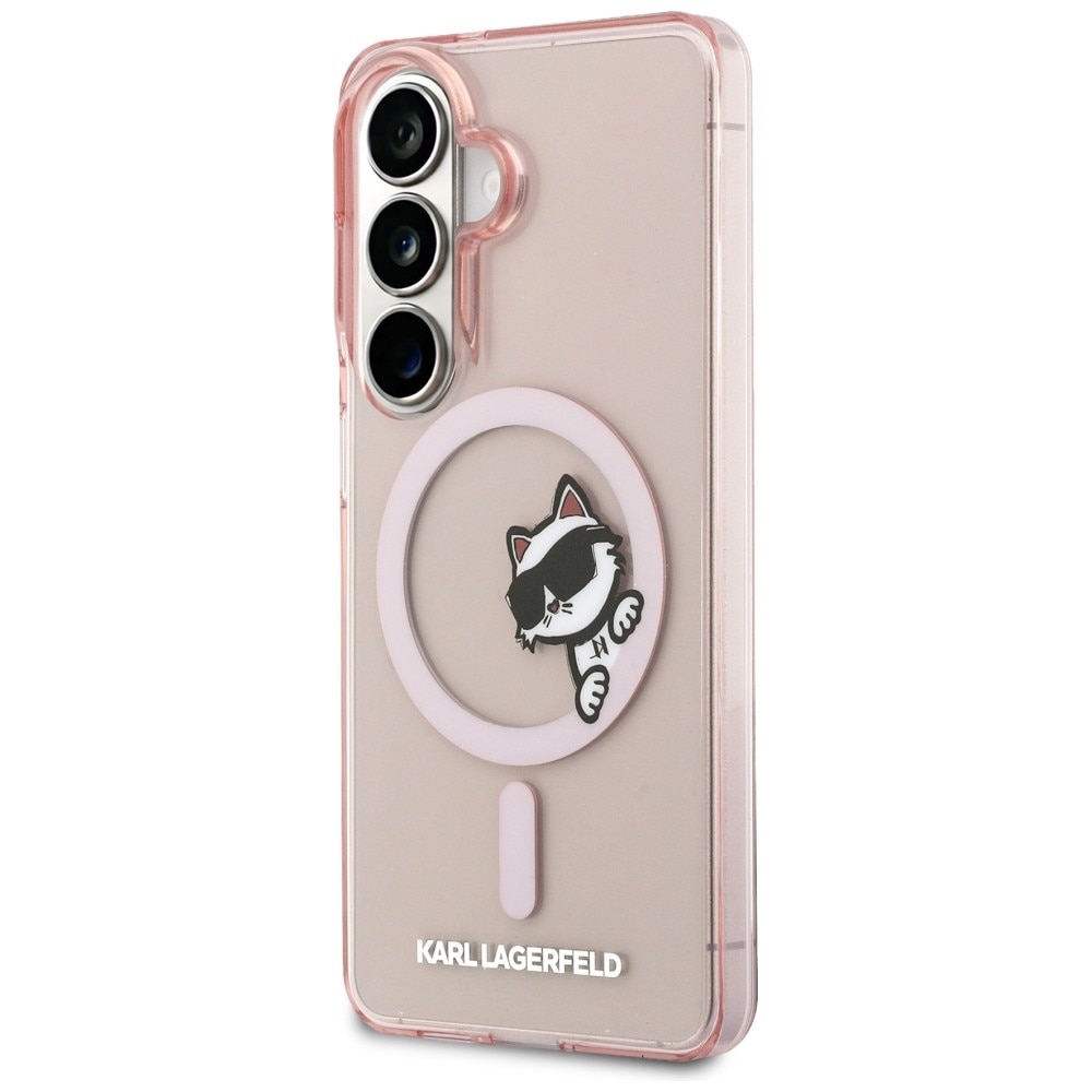 Karl Lagerfeld IML Peekaboo Choupette MagSafe-fodral för Samsung Galaxy S26 - Rosa