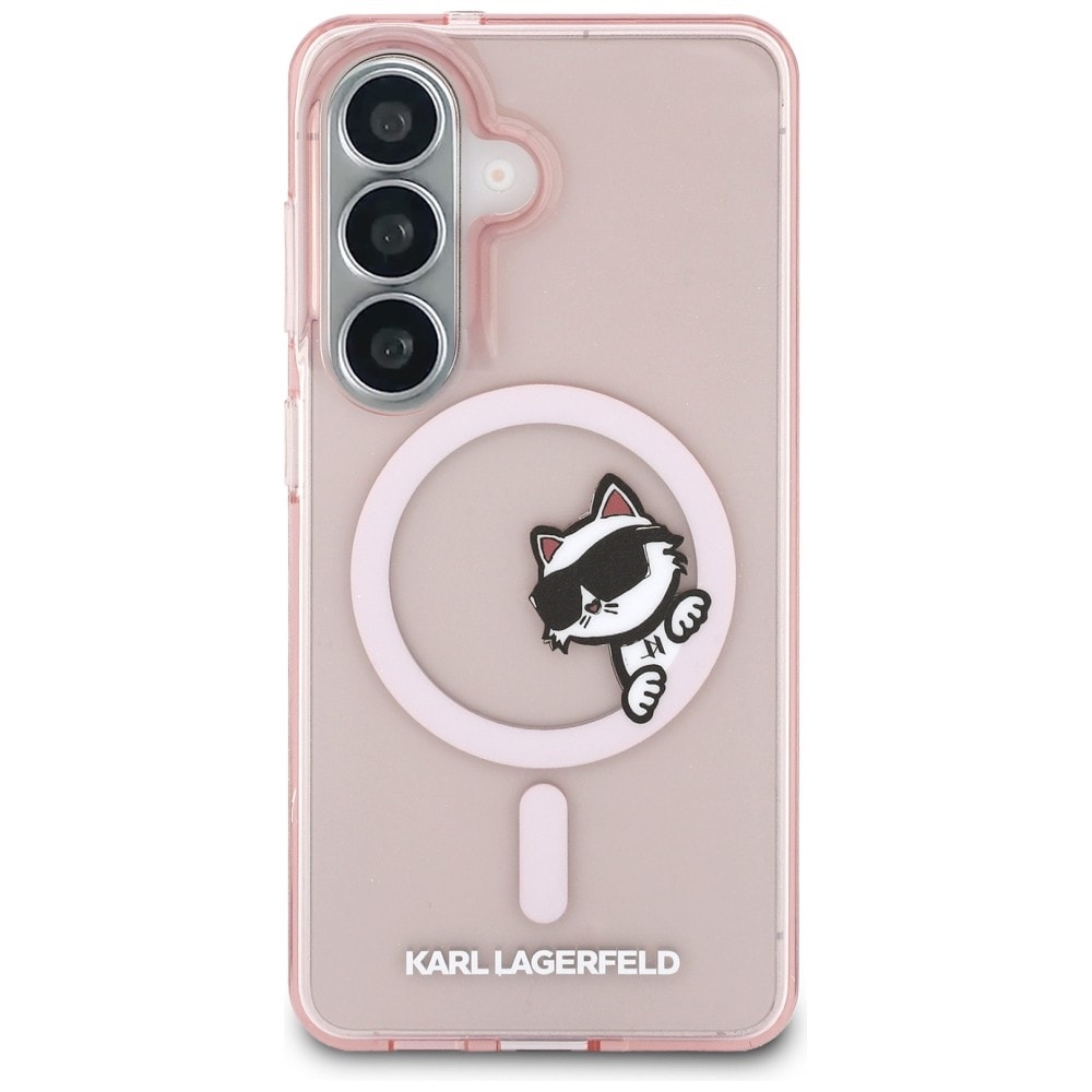 Karl Lagerfeld IML Peekaboo Choupette MagSafe-fodral för Samsung Galaxy S26 - Rosa