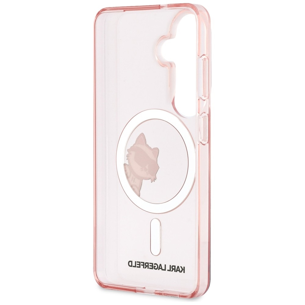 Karl Lagerfeld IML Peekaboo Choupette MagSafe-fodral för Samsung Galaxy S26 - Rosa