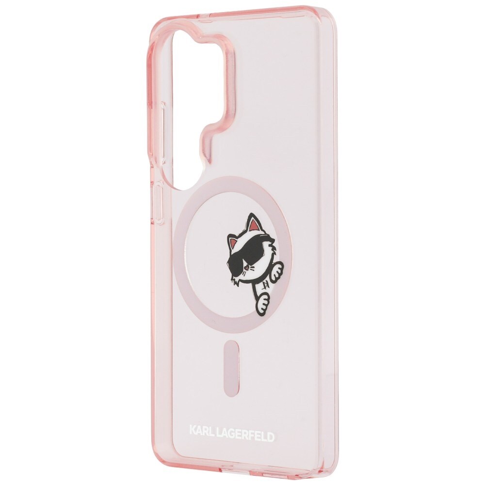 Karl Lagerfeld IML Peekaboo Choupette MagSafe-fodral för Samsung Galaxy S26 Ultra - Rosa