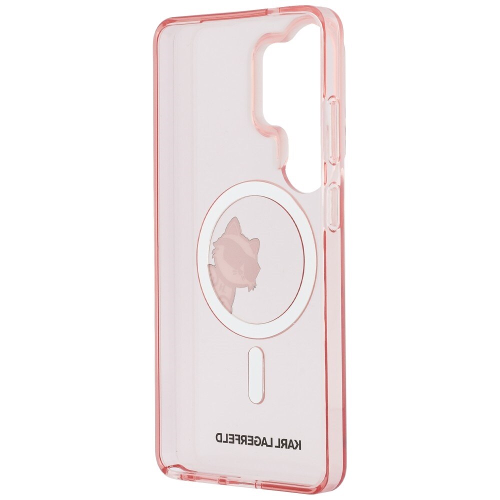 Karl Lagerfeld IML Peekaboo Choupette MagSafe-fodral för Samsung Galaxy S26 Ultra - Rosa