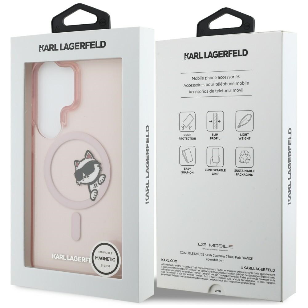 Karl Lagerfeld IML Peekaboo Choupette MagSafe-fodral för Samsung Galaxy S26 Ultra - Rosa
