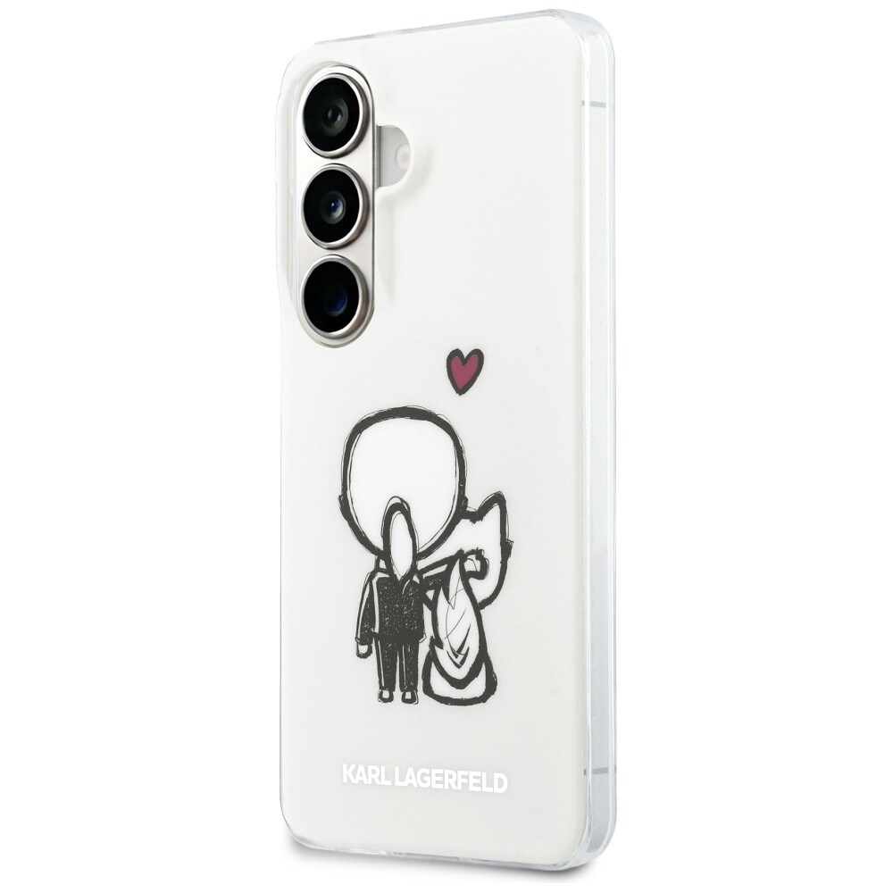 Karl Lagerfeld IML Karl&Choupette MagSafe-fodral för Samsung Galaxy S26 - Transparent