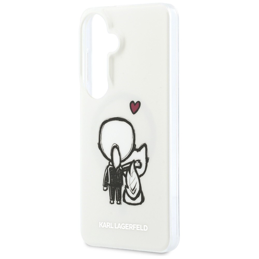 Karl Lagerfeld IML Karl&Choupette MagSafe-fodral för Samsung Galaxy S26 - Transparent