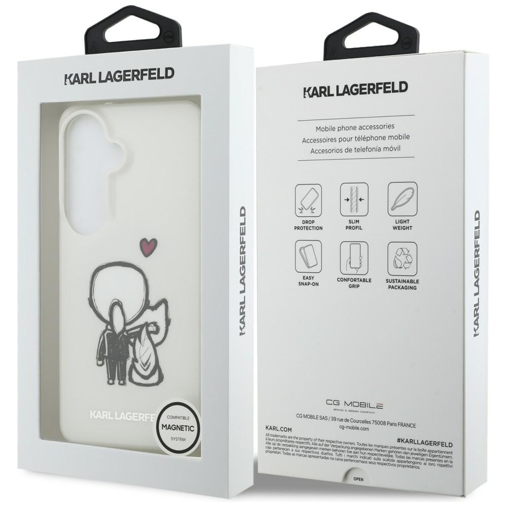Karl Lagerfeld IML Karl&Choupette MagSafe-fodral för Samsung Galaxy S26 - Transparent