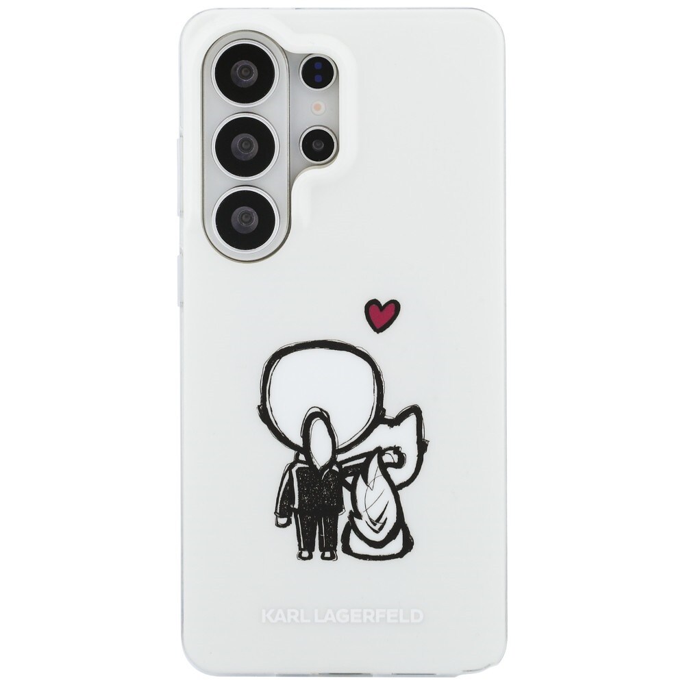 Karl Lagerfeld IML Karl&Choupette MagSafe-fodral för Samsung Galaxy S26 Ultra - Transparent